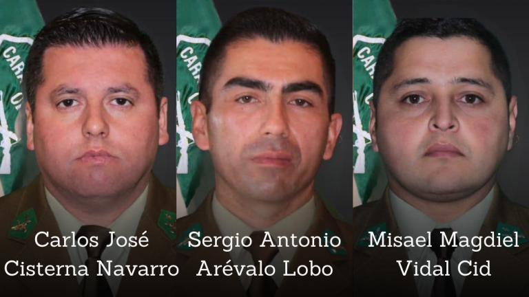 Ceremonia de despedida a carabineros caídos