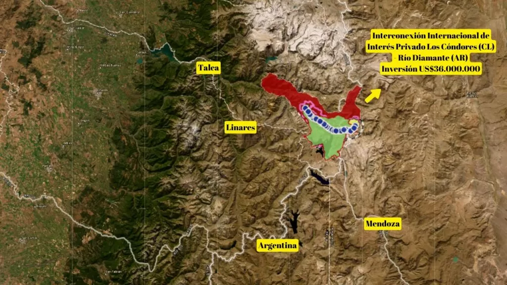 Interconexión Internacional de Interés Privado Los Cóndores (CL) - Río Diamante (AR)