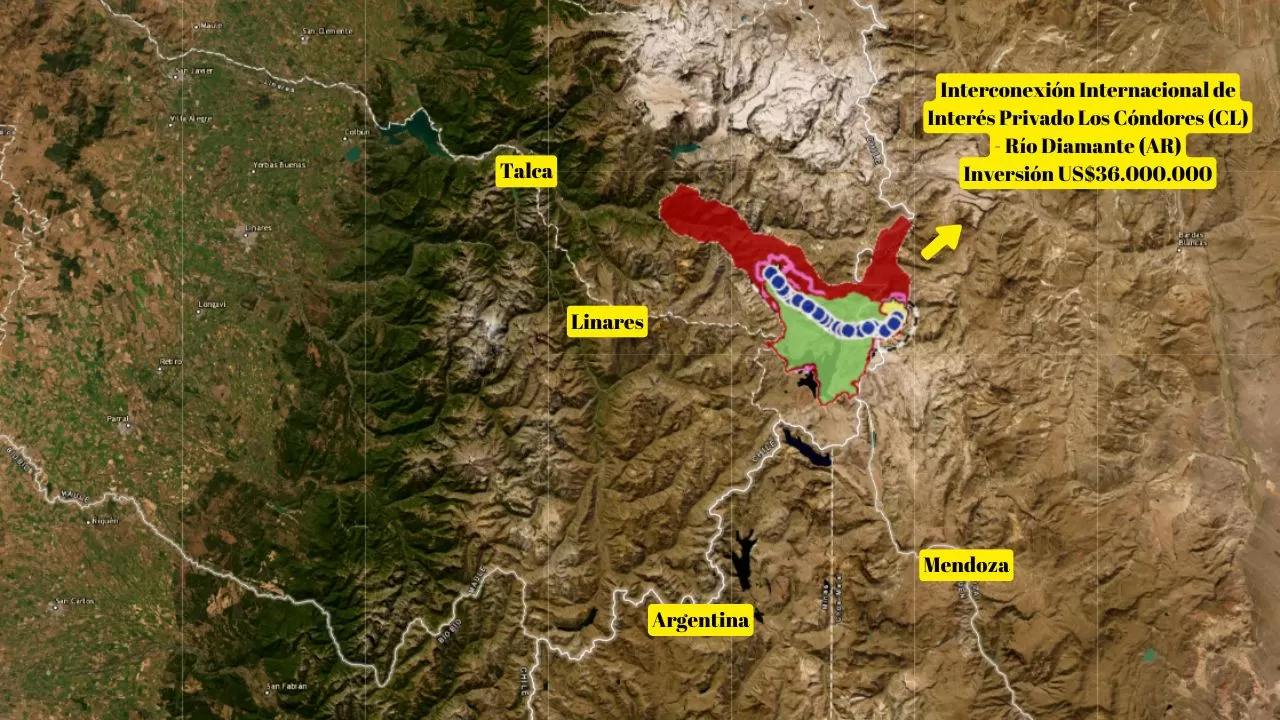 Interconexión Internacional de Interés Privado Los Cóndores (CL) - Río Diamante (AR)