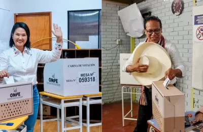 Incertidumbre en Perú: Fujimori y Sánchez están prácticamente empatados con el 92,2% escrutado